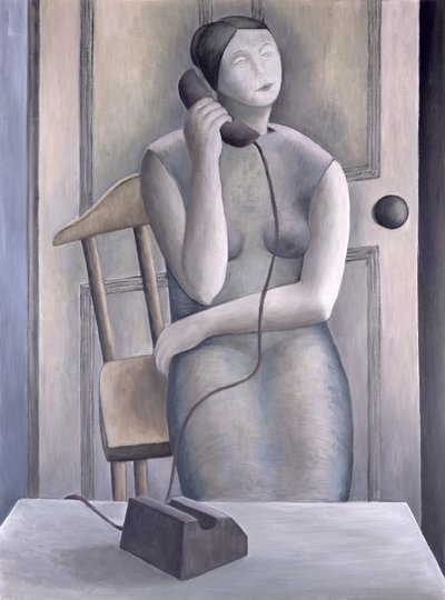Woman on Phone, 1995 by Ruth Addinall
